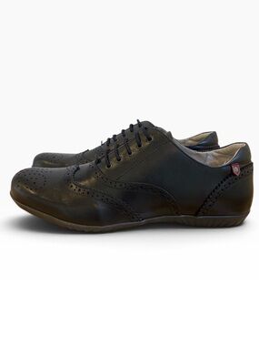 Maniqui shoe Erica black genuine leather lace up comfortable memory foam sole 41